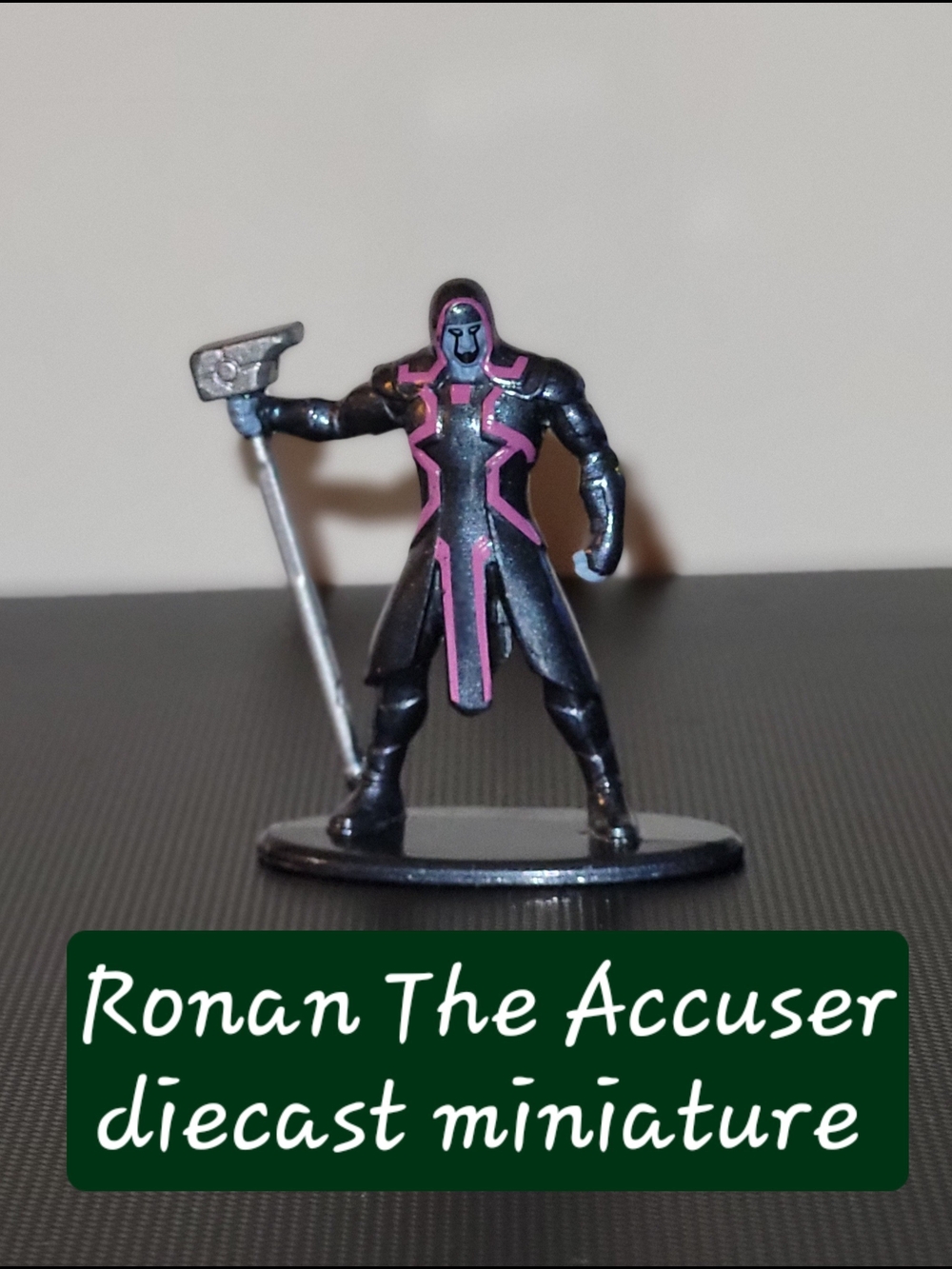 Ronan The Accuser Diecast Miniature - Black with Pink Accents